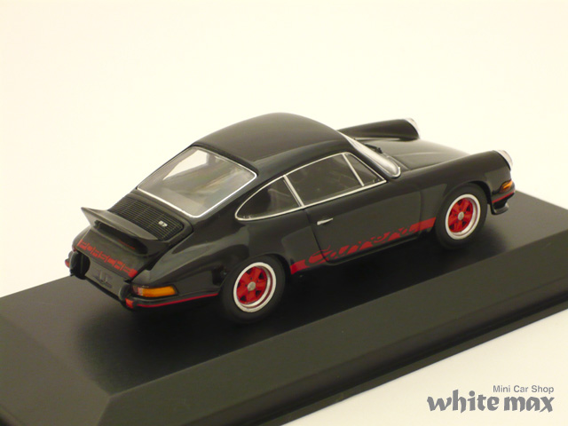 ミニチャンプス 1/43 ポルシェ 911 カレラ RS 2.7 1972 (ブラック/レッド）